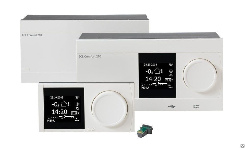 Терморегулятор Danfoss Регулятор температуры ECL Comfort 210 087H3020 электронный, для системы отопления или ГВС. Артикул MM-000150