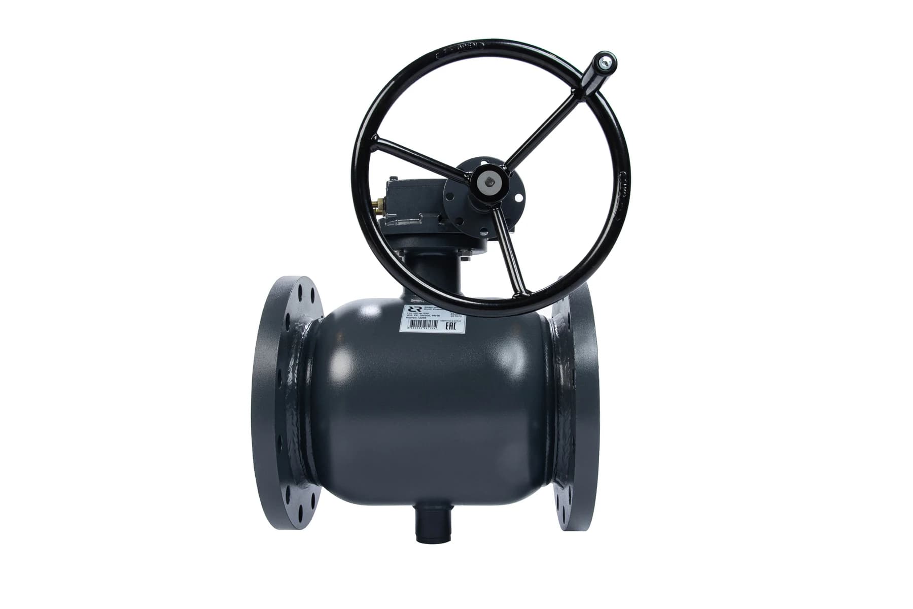 065N0261GR RJIP Premium Кран шаровой FF DN250 PN16 WG (фланцевый, с редуктором, стандартный проход). Артикул MM-000287