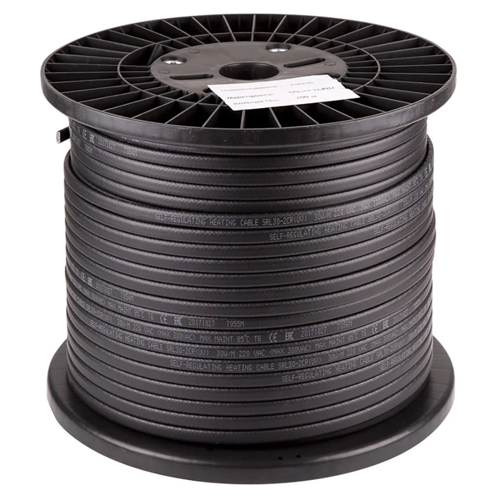R(UV) RGD 30-2CR(UV) (30 Вт/м) Саморег. нагревательный кабель, с УФ защитой 90м. Артикул MM-000467