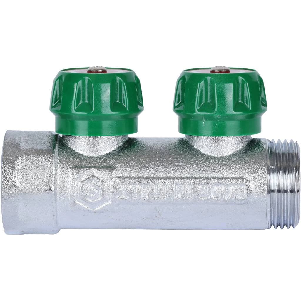 SMB-6850-013402 STOUT Коллектор регулирующий 1,2 отвода 3/4 ЕК. Артикул MM-001200