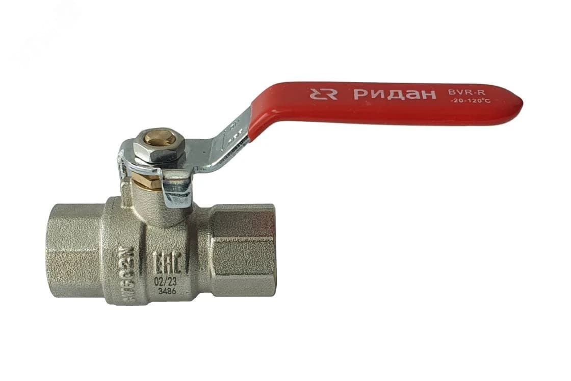 BVR-R Кран шаровой РИДИАН ГОСТ Р 59553-2021 PN40 DN15 с внутр. резьбой. Артикул MM-001577