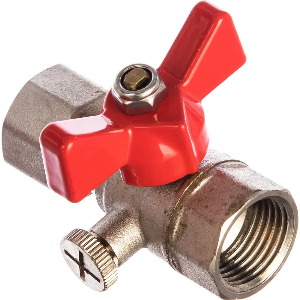 Кран шаровый для подкл. манометра 1/2" х 1/2" ВР VALTEC (10/160). Артикул MM-001583