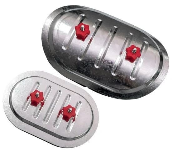 Лючок для кругл. воздуховодов - ф 400 - 400x300 - H=100 (оц. сталь.). Артикул MM-001635