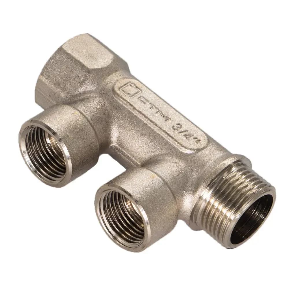 Коллектор 2 выхода (внутренняя резьба) 3/4"х1/2" СТМ. Артикул MM-001691
