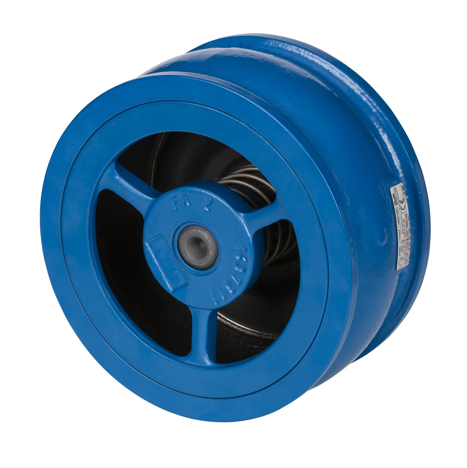 NVD-802R PN16 DN150 Клапан обратный межфланцевый пружинный тарельчатый,чугун GJL250. Артикул MM-000455