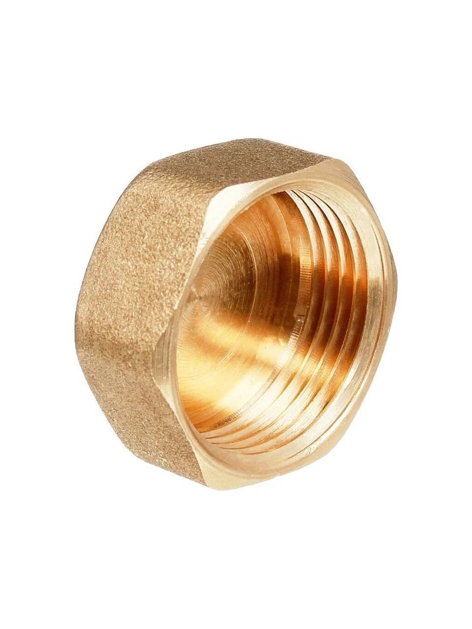 Заглушка, латунь, внутренняя резьба 3/4". Артикул MM-000673